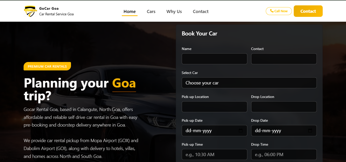 Go Car Goa Rental